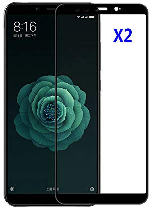 Kepuch 2 Paquetes Vidrio Templado Protector de Pantalla para Xiaomi Mi 6X/Mi A2
