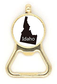 Idaho The United States Of America Map Beer Bottle Cap Opener Stainless Steel Keychain