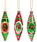 Sass & Belle Weihnachtskugeln, Vintage-Design, lang, 3 Stück