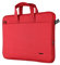 Trust Bologna Slim Laptop Eco Tasche bis 16 Zoll aus Recyceltem Kunststoff, mit Schultergurt, Nachhaltige Umhängetasche für Reisen, Business, Büro, Schule - Rot