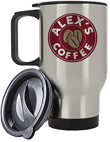 Giftme Personalised with Any Name Costa Travel, Stainless Steel, Tea/Coffee Mug. (Silver)