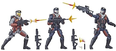 G.I. Joe Classified Series F4559 Cobra Viper Officer & Vipers Figuren, 47 Spielzeuge, mehrere Zubehörteile, individuelle Paketkunst, Mehrfarbig