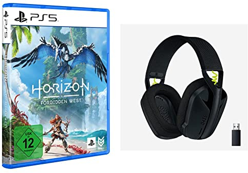 Horizon Forbidden West [PlayStation 5] + Logitech G435 LIGHTSPEED Kabelloses Bluetooth-Gaming-Headset, Kompatibel mit Dolby Atmos, PC, PS4, PS5, Handy, Nintendo Switch - Schwarz