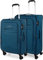 Jaslen - Juego Maletas de Viaje. Set Maletas de Viaje. Maleta Grande, Maleta Mediana con Ruedas. Material EVA Resistente y Ligera. Candado Combinación, Azul
