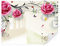 Tapeko Papier Peint 3D Roses Panoramique 260x180 cm style 3D Roses Figures Géométriques Papillons Papier Peint intissé pour Chambre Salon Personnalisé Décoration Murale u41708