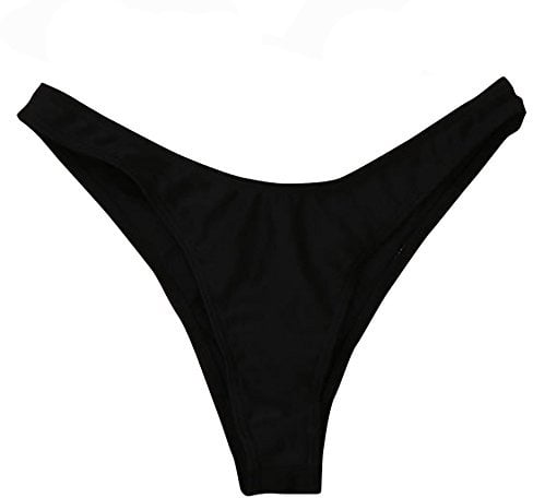 Kielsjajd Damen Bikinihose Bikinislip Panty Bikini-Hose Seitlich Hohl/Frauen Badehose Tanga String Rüschen Brazilian Sexy Bikini Slip Schnüren Höschen Unterwäsche Schwimmhose