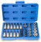 Torx Socket Set Hakkin 34Pcs Female E Torx Socket Set 1/4 3/8 Drive E4-E20 Cr-V Star Socket S2 Steel Tamper Proof torx bit Socket Set 3/8 Drive T10-T60