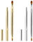 2 Stück Einziehbare Lippenpinsel Lipgloss Applikator Doppelendiger Lippen Make-up Pinsel mit Kappe Concealer Pinsel Tragbare Lippenbürste Lip Liner Konturpinsel
