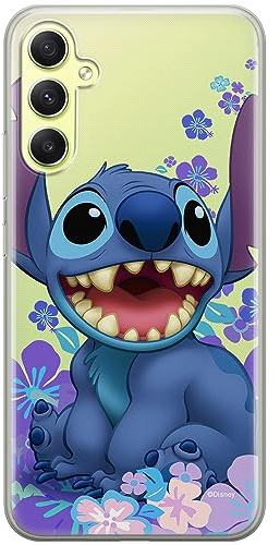 ERT GROUP Handyhülle für Samsung A34 5G Original und offiziell Lizenziertes Disney Muster Stitch 001 optimal an die Form des Handy angepasst, teilweise transparent