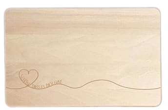 MEA LIVING Tagliere in legno a forma di cuore, in legno di faggio