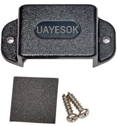 UAYESOK Car Radio Mount, Handheld Walkie Talkie Holder Radio Dashboard Hang Clip Hook with Screws & 3M Adhesive Back, for Motorola Baofeng Kenwood Hyt Icom Midland 2 Way Radio (Black, 1 pcs)