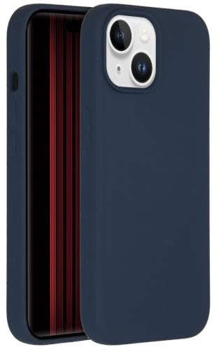 ACCEZZ Liquid Silikon-Backcover mit MagSafe - Geeignet für iPhone 15 - Dunkelblau