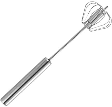 Frusta per uova a mano, frusta per uova semiautomatica | Codificatore per uova rotante in acciaio inossidabile | Utensili da cucina, montalatte portatile per panna,