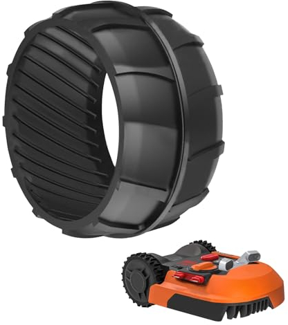 Viilich Protection de roue pour robot tondeuse Worx Landroid, profil de roue avant, tuning, amélioration de la traction, pour la compatibilité avec Worx Landroid M500 M700 S300 M1000 et Plus