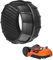 Viilich Protection de roue pour robot tondeuse Worx Landroid, profil de roue avant, tuning, amélioration de la traction, pour la compatibilité avec Worx Landroid M500 M700 S300 M1000 et Plus