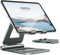 NULAXY Dual Foldable Tablet Stand, Fully Adjustable Desktop Holder, Compatible with iPad Pro/Air/Mini, iPhone Pro/Max/Plus, Nexus, Gray