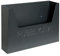 LoviStore Cassetta Postale Porta Pubblicità Antracite per Esterno in Ferro Battuto Verniciata Condominio Nero Made in Italy Posta Parete Giornali Offerte Casa Pubblicita Cestino 34x24x7 cm