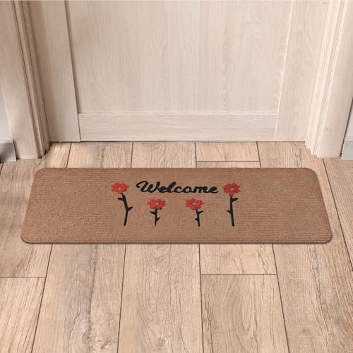 Comart - Fußmatte Henry - 25 x 70 cm - synthetischer Fußtrockner für den Eingang - wasserdichter und Rutschfester Teppich - saugfähig und regenfest - für den Innen- oder Außenbereich - Welcome mit