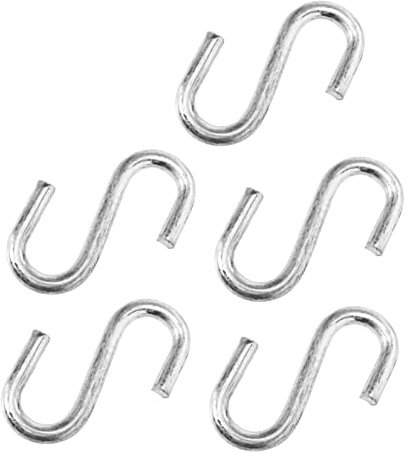BUGUUYO 5 Stück S-aufhängehaken Robuste Industrielle Tragende Einschraubhaken Für Den Außenbereich Wandhaken Für Küchenschränke Garagen-organizer