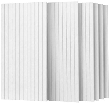 UMIACOUSTICS 6 Packs Acoustic Panel,47.2 x 23.6 Inches Decorative Sound Proof Panel for Office,Home Theater,Studio,White