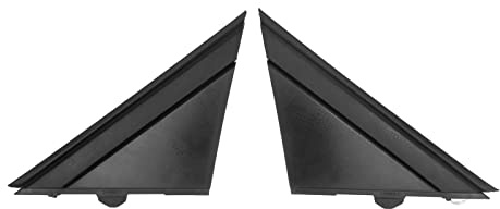 1 Pair Door Mirror Flag Cover, 1SH17KX7AA Car Door Mirror Flag Cover Left Right Black Decoration Replacement Door Rearview Mirror Flag Cover for 500 2012‑2017