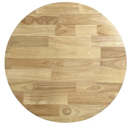 QLLY runder Schreibtisch aus Massivholz, All-in-One-Ersatzschreibtisch, universelle Arbeitsplatte für Tische und Arbeitsplätze, (Natur, 31,5/80 cm)