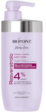 Biopoint - Körpercreme Age Care, verdichtende Wirkung für reife Haut, anfällig für Veredimenten und Abscheidung, 72 Stunden Feuchtigkeit, 500 ml