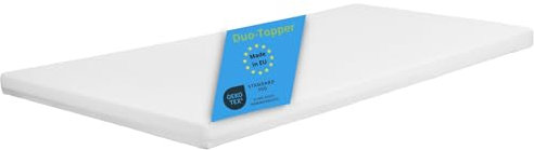 Bodyprotect Matratzen Topper Duo 140 x 200 cm H2 H3, Matratzentopper Gelschaum & Kaltschaum, Matratzenauflage für Boxspringbett. 7 cm
