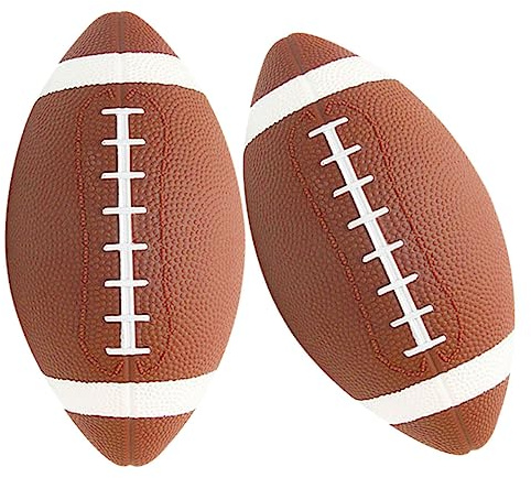 TOYANDONA 2 pièces Ballon de Rugby Gonflable Éducatif pour Garçon Fille et Sécurisé Lot pour Entraînement Garçons et Filles