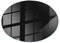 Plateau de Table ⌀ 70 cm en Verre Décor Élégant Durable pour Le Salon, la Cuisine et la Salle à Manger Surface Lisse Decoratif Verre Trempé - Motif Noir Lisse