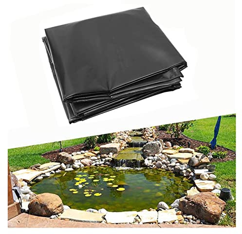 bujnie Tissu de revêtement d'étang à Poissons, 0,2 mm de piscines de Jardin renforcées en PEHD, revêtement imperméable de Piscine d'aménagement paysager, 63 Tailles (4x9m/13.1x29.5ft)