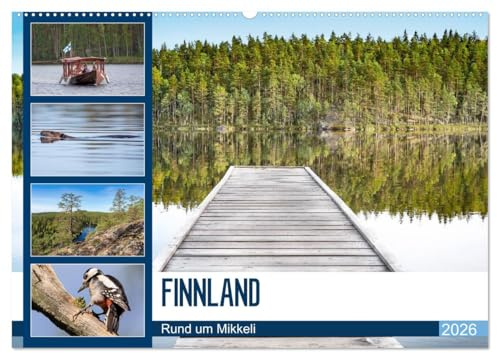 Finnland, Rund um Mikkeli (Wandkalender 2026 DIN A2 quer), CALVENDO Monatskalender: FINNLAND - Land der Wälder und 1000 Seen (CALVENDO Natur)