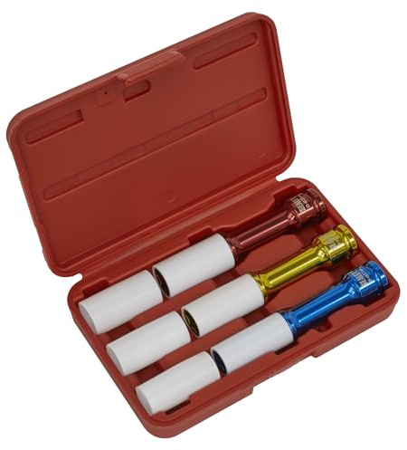 Sealey Sx031D Alloy Wheel Deep Impact Socket Set 3Pc 1/2Sq Drive
