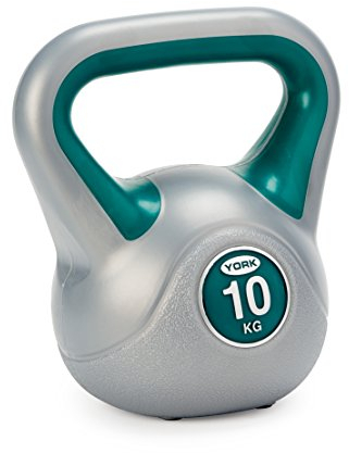 York Fitness Vinyl Kettlebell, Dark Green, 10kg