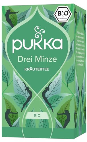 PUKKA HERBAL AYURVEDA Organic Three Mint Herbal Tea 20bags (PACK OF 1)