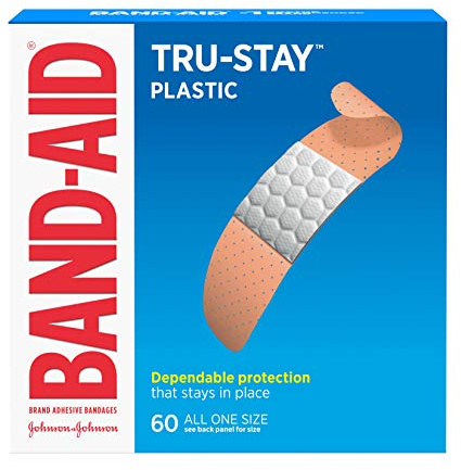 BAND-AID® Brand TRU-STAY™ Plastic Bandages All One Size, 60 Count