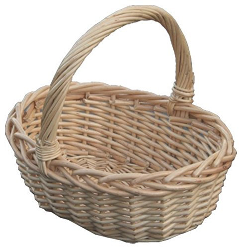 Red Hamper Childs oval Shopping Basket, Wicker, Brown, 18 x 24 x 10 cm