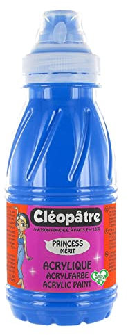 CLEOPATRE - PAM250-5 - Peinture Acrylique Princess Merit - Bleu primaire - Flacon 250 ml