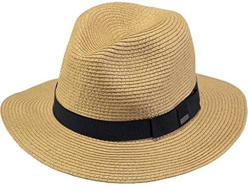 BARTS Unisex Fedora, Aveloz Hat, GR. S (Herstellergröße: S), Mehrfarbig (beige Con cordoncino Nero)