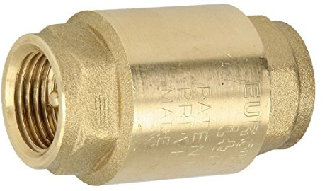 HS Euro-Rückschlagventil 1000, 1 1/4 IG, Messing, Universal-Rückschlagventil, Ventil, Heizungs- und Sanitäranlagen, max. 110 °C, 16 bar, RZRVUEUROPA32