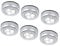 6 Pack Ilyever LED Battery-Powered Wireless Night Light Stick-on Push Lamp for Closets, Cabinets, Counters, or Utility Rooms - Cordless Tap Touch
