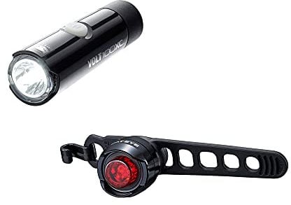 CatEye Unisex's Volt 100 XC/Orb Rechargeable Light Set Bicycle, Black, One Size