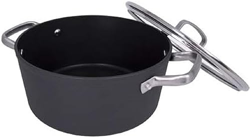 Arcos Serie Samoa, Cacerola Antiadherente 16 cm y 1,5 L, Aluminio Forjado, Apta cualquier cocina, Asas Acero Inoxidable Efecto Frio, Sistema ahorro energético, Apta lavavajillas, Color Negro (716800)
