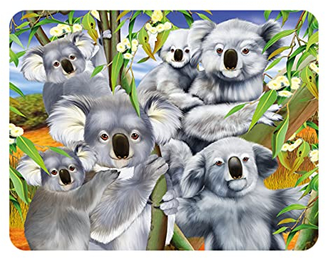 3D LiveLife Magnet - Koala Kuscheln von Deluxebase. Linsenförmige 3D Koala Kühlschrankmagnet. Dekoration für Kinder und Erwachsene mit Kunstwerk lizenziert von bekannt Künstler, Michael Searle