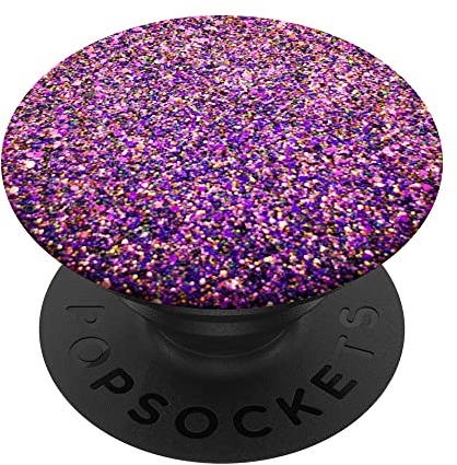 Hübsche lila rosa Diamant-Party-Glitzer PopSockets Klebender PopGrip