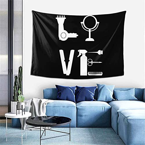HNWDC Tapisserie Polyester 3D Digitaldruck, Schere moderne Kunst Wandteppich für Hausdekor Home Tischdecke Wohnzimmer Schlafzimmer Tischdecke 175x230cm