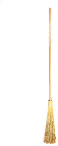 Mendi Super Escoba 150 cm con el palo doblado, para carnaval atrezzo y eventos, fantasia, halloween. Fabricada Artesanalmente en Navarra por Mendi.