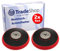 Trade-Shop Lot de 2 plaques de ponçage Velcro, modèle moyen, compatible avec Bosch GEX 34-6, GEX 150, GEX 150 AC, GEX 150 Turbo