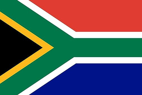 Premium Fahnen Flagge - 90 x 150 cm / 150 cm 90 cm - aus Polyester mit goldenen Ösen - Langlebig und Wetterfest (Südafrika)