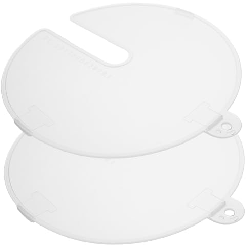 Generic 2pcs Egg Splash Cover Mixing Bowl Splatter Guard Mixing Bowl Guard Lid Cream Bowl Whisks Guard Splash-Proof Baking Tool Whisk Splash Guard Lid for Mixing Bowl Egg Bowl Lid